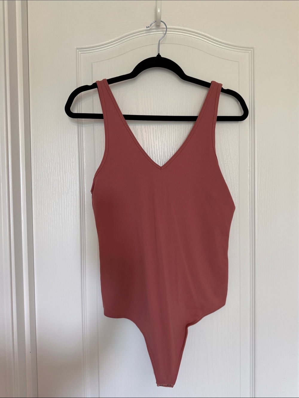 Abercrombie & Fitch Rose-Mauve V-Neck Bodysuit